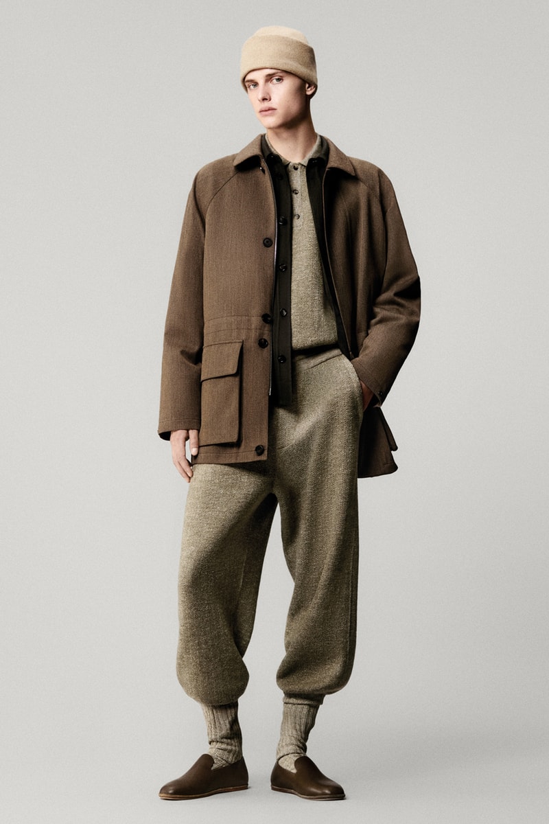 Loro piana sping summer 2025 linen solbiati outerwear blazers spagna cashmere chambray shirt milan fashion week exhibition bermuda shorts anorak nature