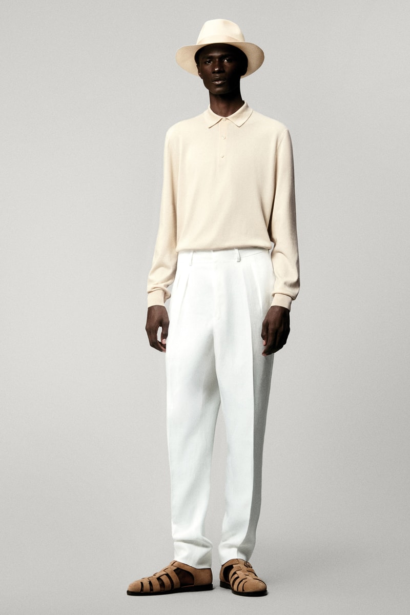 Loro piana sping summer 2025 linen solbiati outerwear blazers spagna cashmere chambray shirt milan fashion week exhibition bermuda shorts anorak nature
