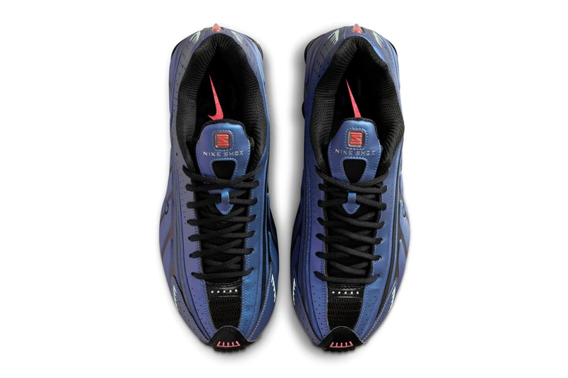 Official Look at the Nike Shox R4 "Iridescent" HQ3446-001 october fall 2024 release info modern twist