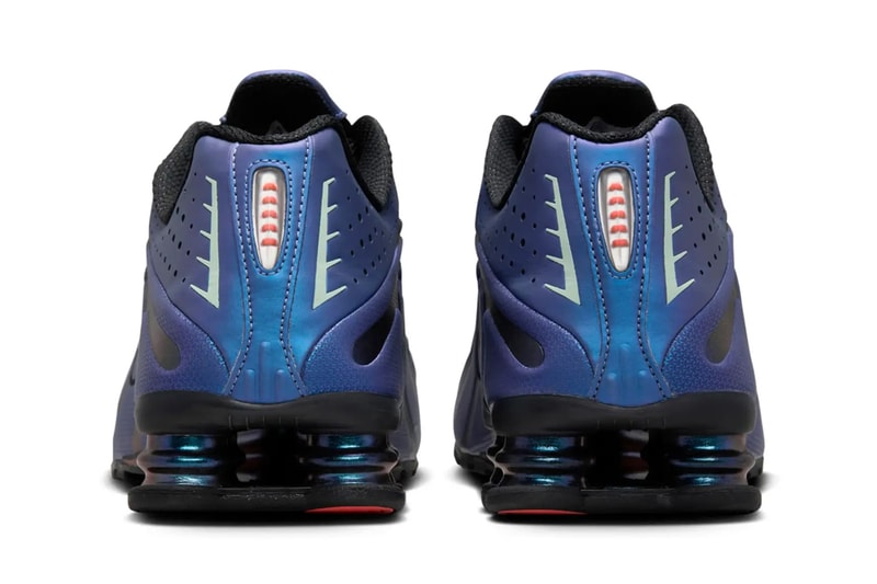 Official Look at the Nike Shox R4 "Iridescent" HQ3446-001 october fall 2024 release info modern twist