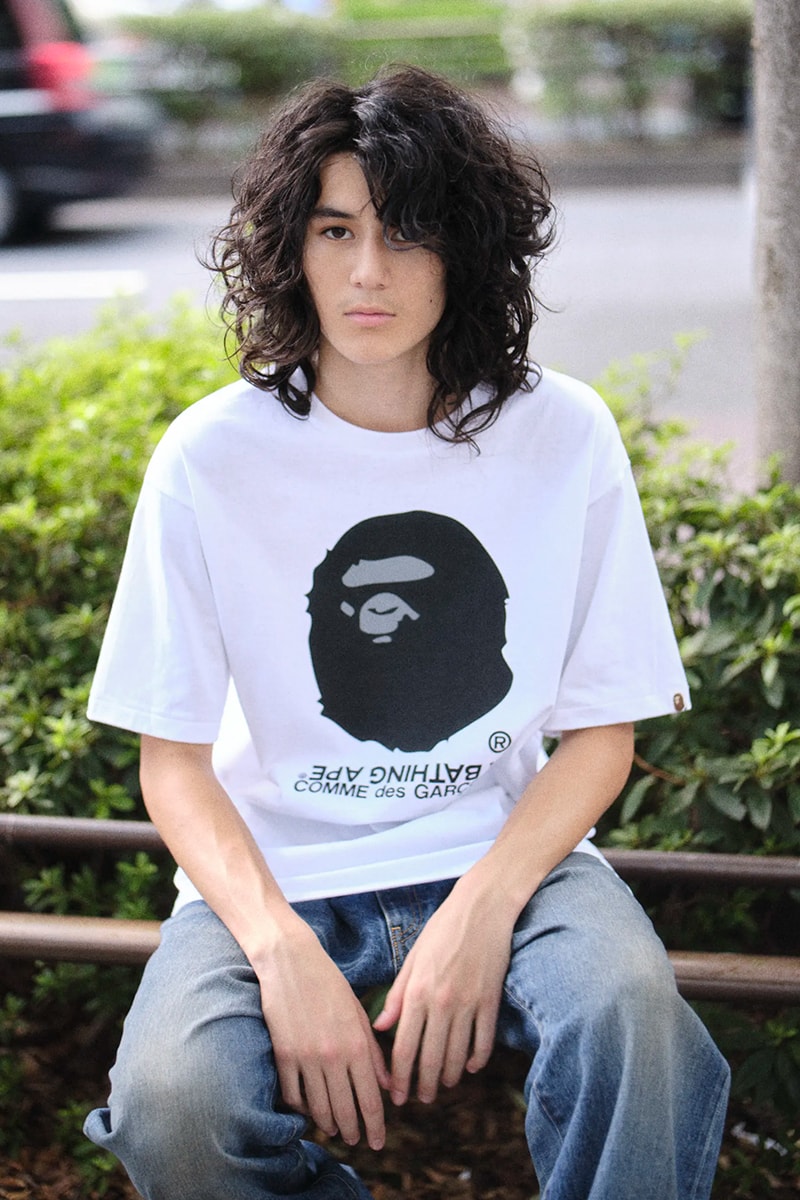 supreme cdg box logo tee garcon supreme