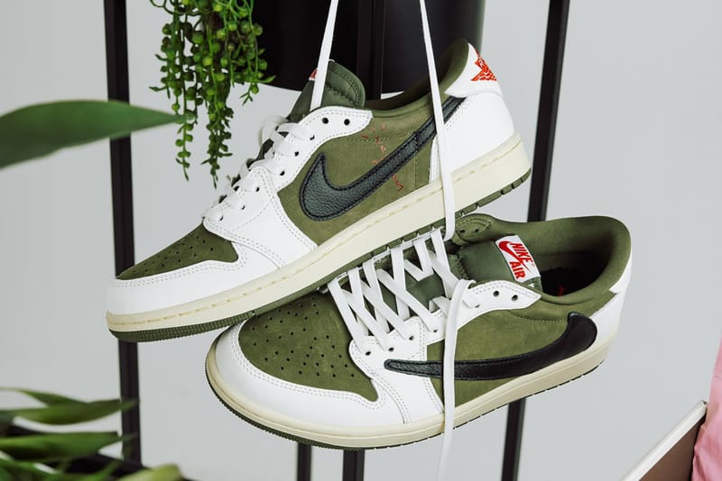 Кроссовки Travis Scott x Air Jordan 1 Low OG «Medium Olive» привносят изюминку в лучшие коллекции обуви этой недели