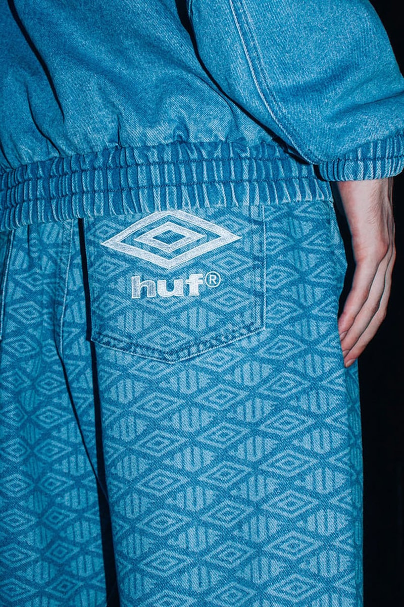 HUF x Umbro Team Up Once Again on Capsule collab release info price jp japan website price kit jersey soccer football denim jacket baggy uk 