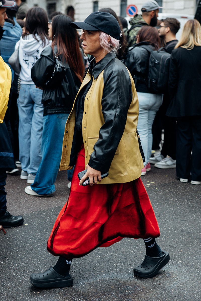 Milan Fashion Week SS25 Street Style prada bottega veneta versace diesel glenn maartens asap rocky rihanna