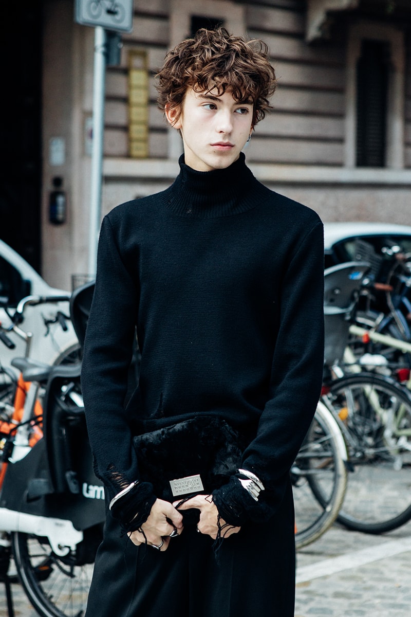 Milan Fashion Week SS25 Street Style prada bottega veneta versace diesel glenn maartens asap rocky rihanna