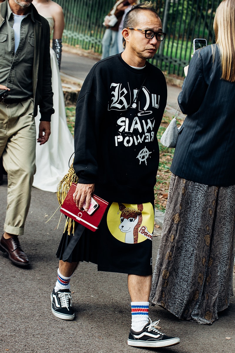 Milan Fashion Week SS25 Street Style prada bottega veneta versace diesel glenn maartens asap rocky rihanna