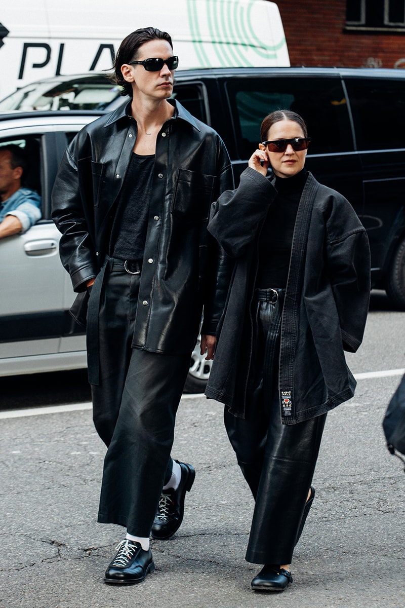 Milan Fashion Week SS25 Street Style prada bottega veneta versace diesel glenn maartens asap rocky rihanna