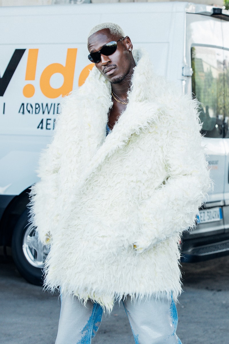 Milan Fashion Week SS25 Street Style prada bottega veneta versace diesel glenn maartens asap rocky rihanna