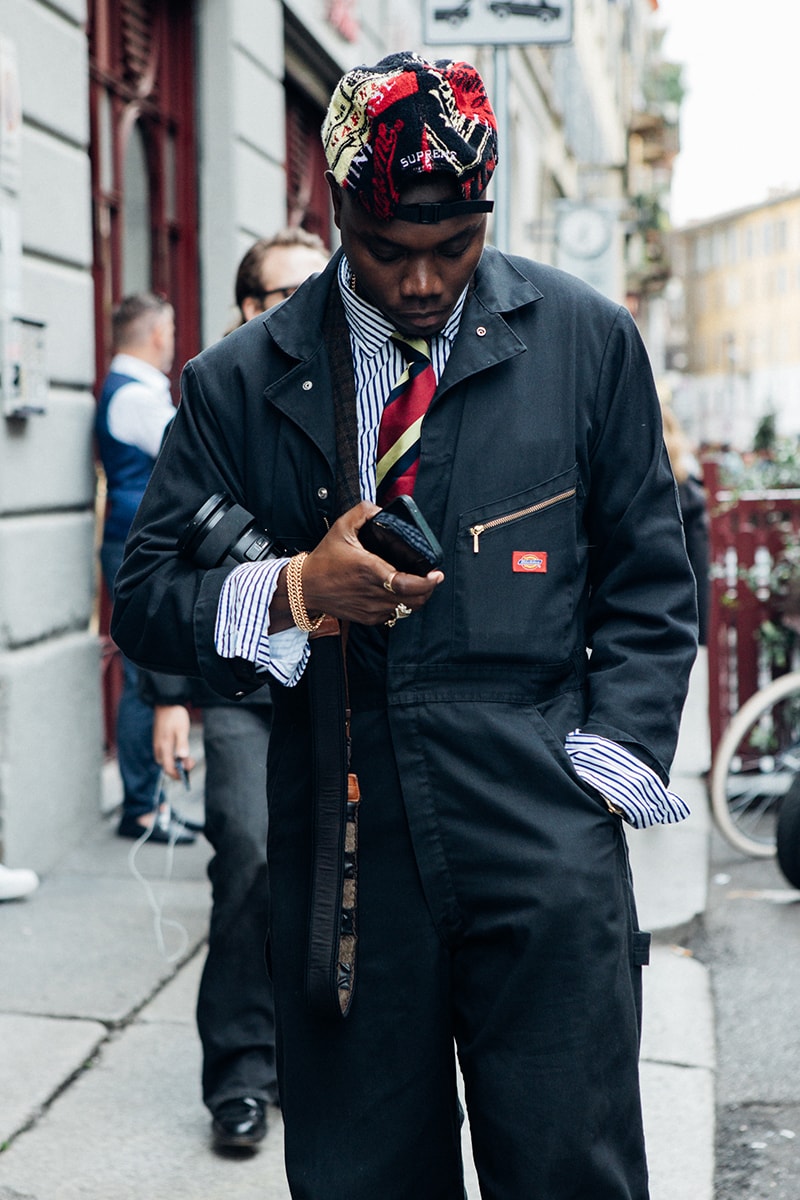 Milan Fashion Week SS25 Street Style prada bottega veneta versace diesel glenn maartens asap rocky rihanna