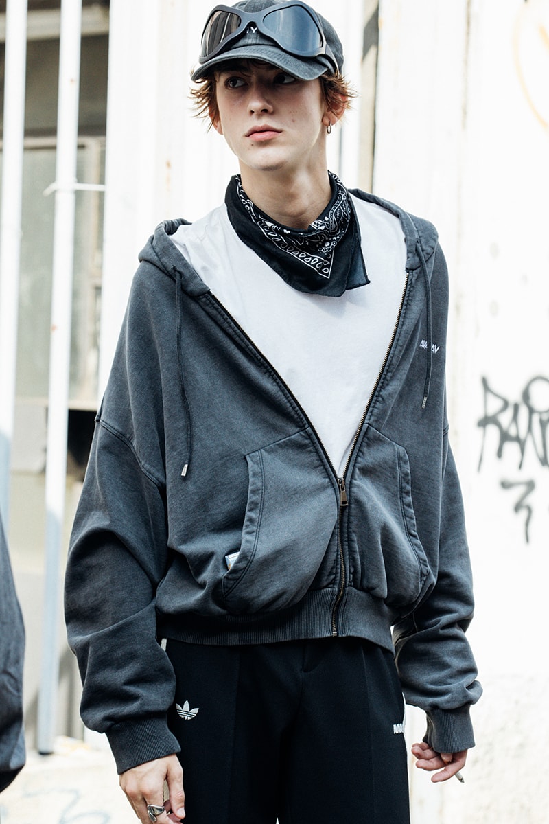 Milan Fashion Week SS25 Street Style prada bottega veneta versace diesel glenn maartens asap rocky rihanna