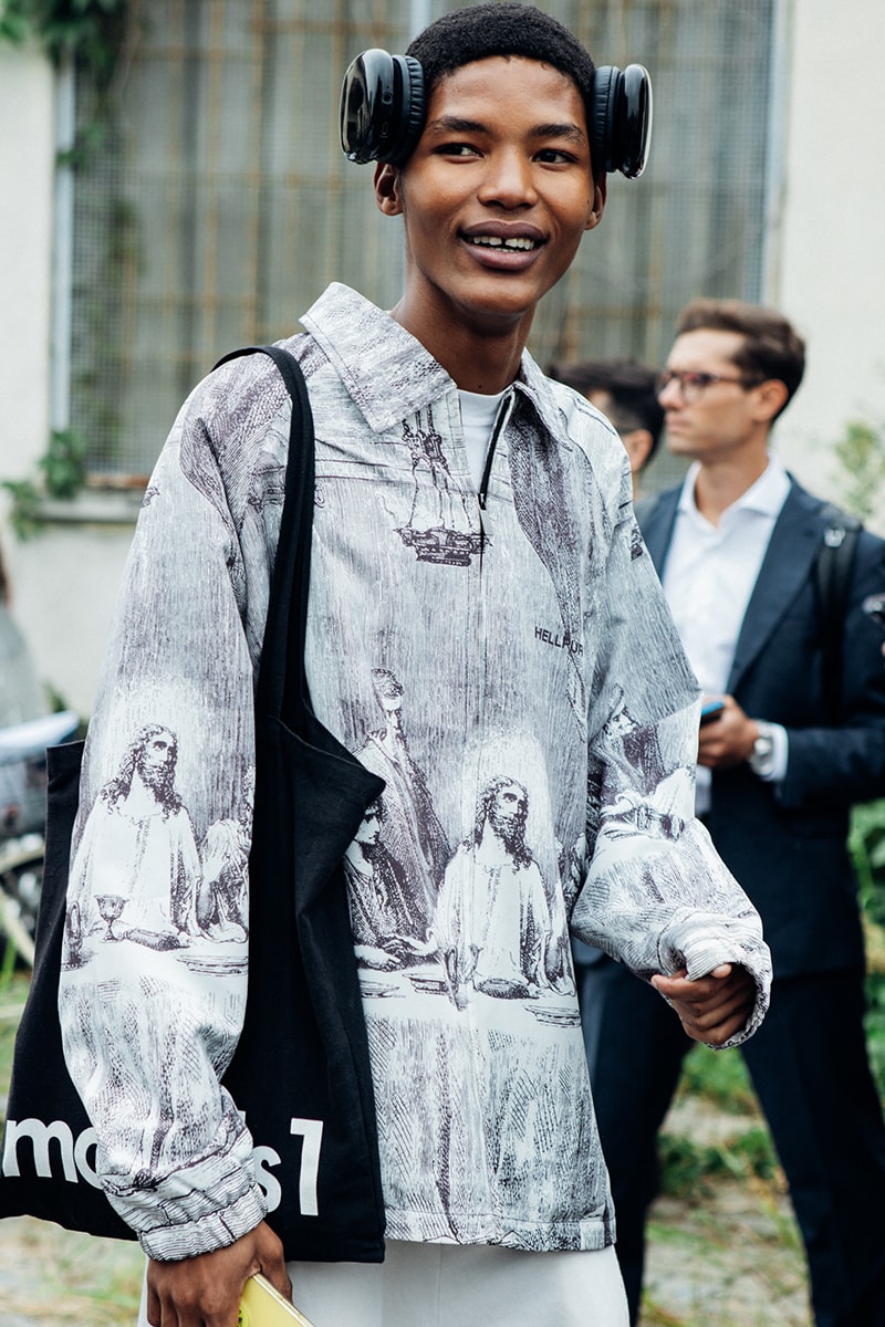 Milan Fashion Week SS25 Street Style prada bottega veneta versace diesel glenn maartens asap rocky rihanna