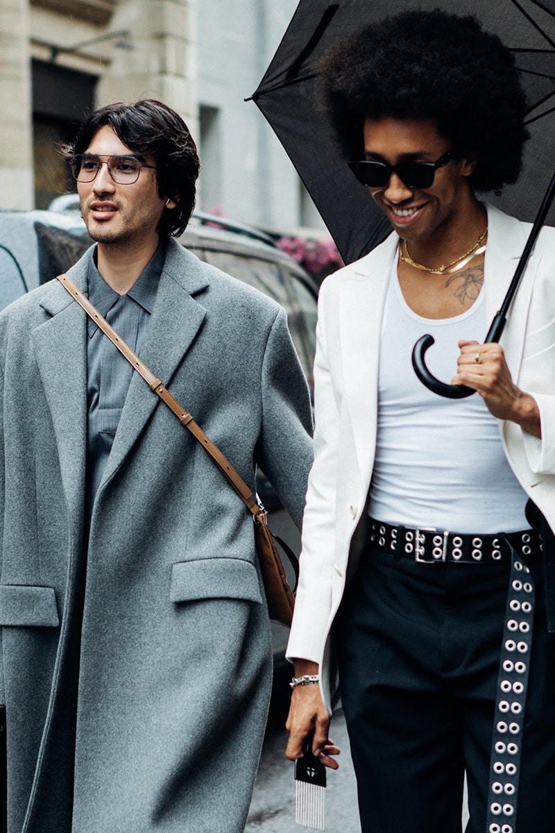 Milan Fashion Week SS25 Street Style prada bottega veneta versace diesel glenn maartens asap rocky rihanna