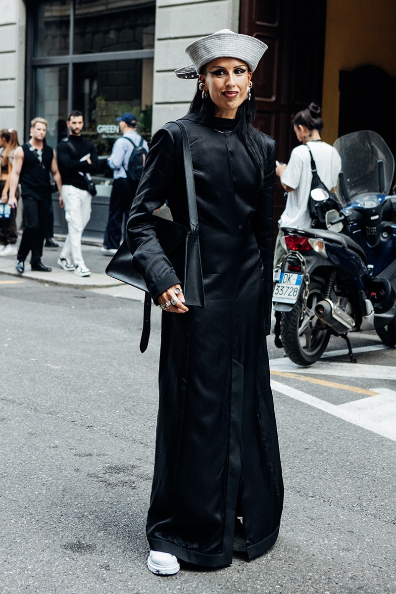 Milan Fashion Week SS25 Street Style prada bottega veneta versace diesel glenn maartens asap rocky rihanna