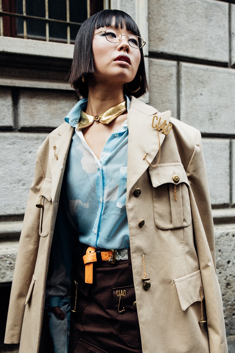 Milan Fashion Week SS25 Street Style prada bottega veneta versace diesel glenn maartens asap rocky rihanna
