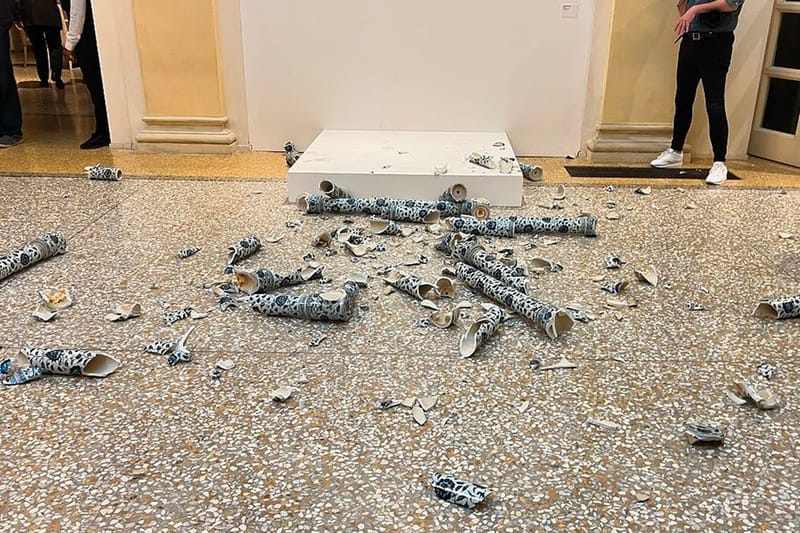 Vandal Destroys Ai Weiwei Sculpture at Bologna Exhibition Opening