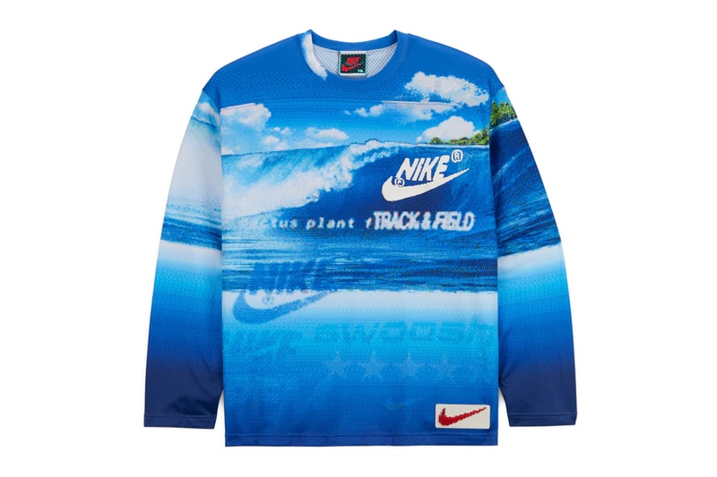 Nike and Cactus Plant Flea Market Drop Pixelated Hockey Gear goalie jersey reversible hockey jersey cpfm home away jersey set 