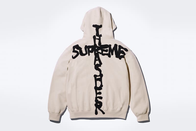 Supreme x Thrasher Fall 2024 Collaboration Work Jacket, Sweater, Hooded Sweatshirt, Crewneck, Sweatpant, three T-Shirts and two Beanies neck face johnny wilson neck face harold hunter skatewear skateboarding streetwear