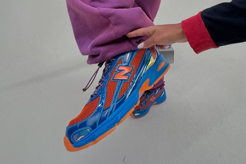 Aminé Reveals Next New Balance Collab New Balance 740v2 "BTEE740" release info drop price november sneaker collaboration price blue orange benson tech high school 