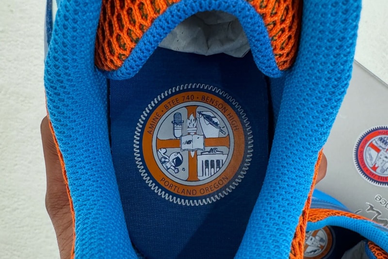Aminé Reveals Next New Balance Collab New Balance 740v2 "BTEE740" release info drop price november sneaker collaboration price blue orange benson tech high school 