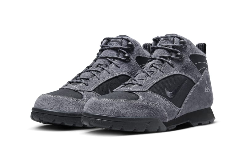 nike boots grey and black