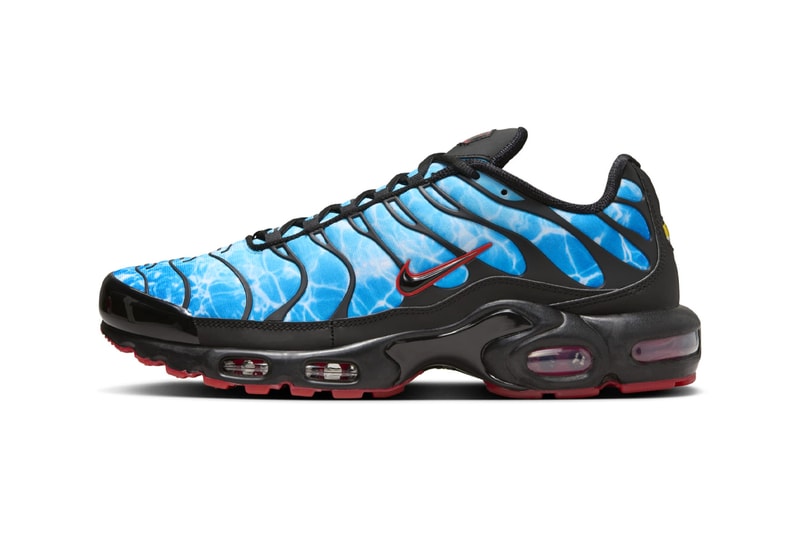 Nike Air Max Plus "Shark Attack" HQ3824-001 Release Info Black/Baltic Blue-Photo Blue october 2024 fall ocean themed sneaker deep blue sea