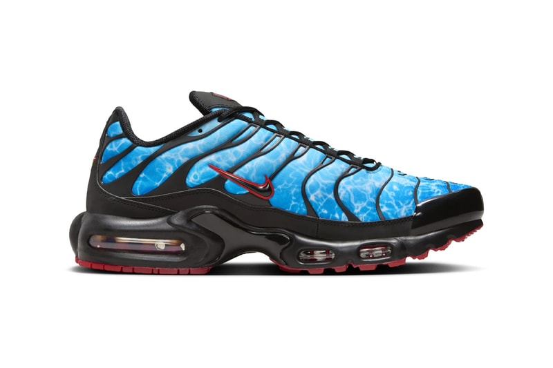 Nike Air Max Plus "Shark Attack" HQ3824-001 Release Info Black/Baltic Blue-Photo Blue october 2024 fall ocean themed sneaker deep blue sea