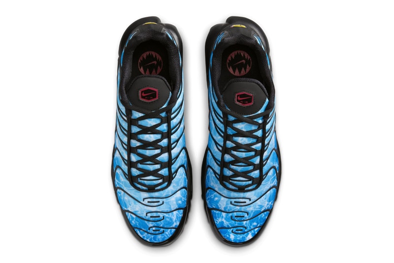 Nike Air Max Plus "Shark Attack" HQ3824-001 Release Info Black/Baltic Blue-Photo Blue october 2024 fall ocean themed sneaker deep blue sea