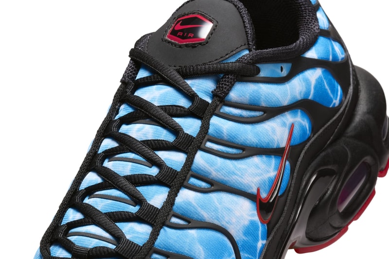 Nike Air Max Plus "Shark Attack" HQ3824-001 Release Info Black/Baltic Blue-Photo Blue october 2024 fall ocean themed sneaker deep blue sea