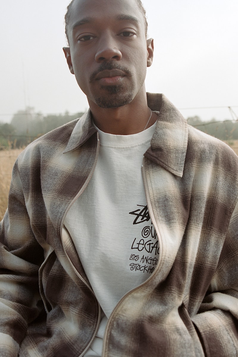 Stüssy and Our Legacy WORK SHOP Return for Their Next Collaboration volume 8 upcycled and residual fabrics