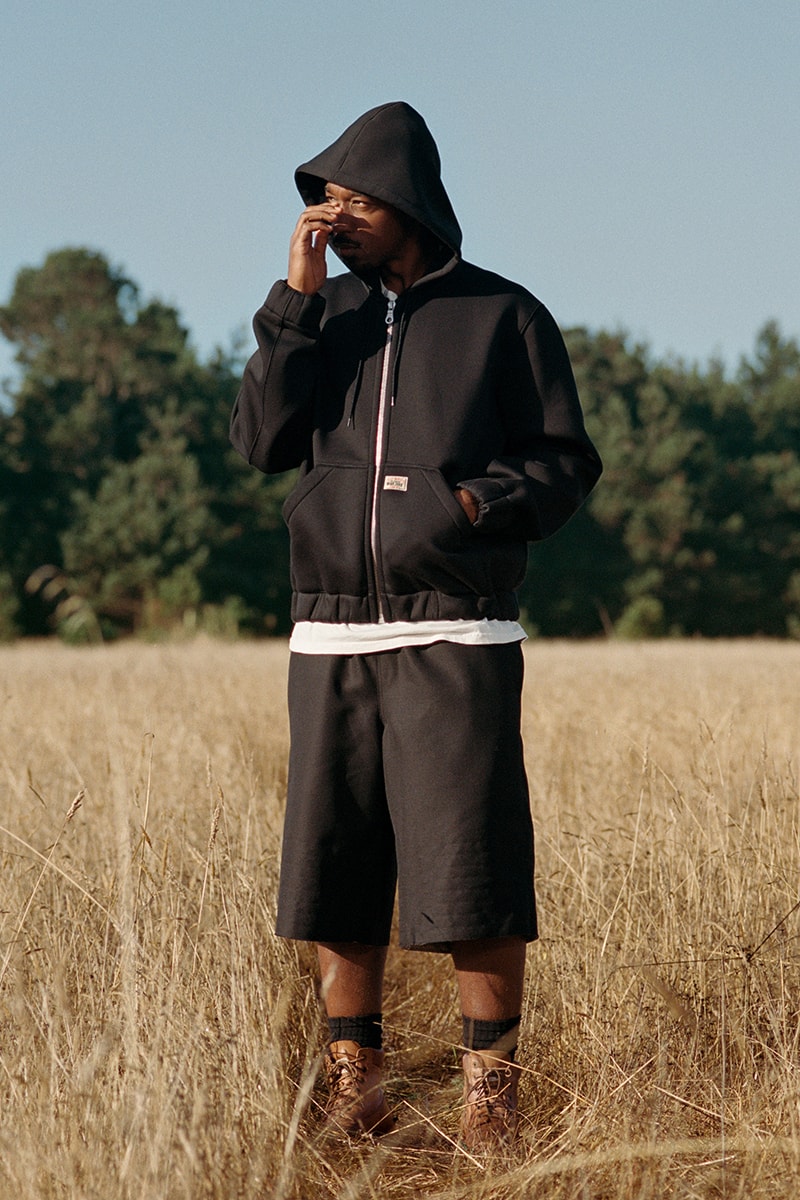 Stüssy and Our Legacy WORK SHOP Return for Their Next Collaboration volume 8 upcycled and residual fabrics