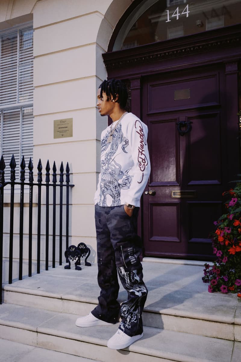 Trapstar x Ed Hardy Connects London to Harlem collab collection capsule drop price nemzzz lookbook bloody dior dragon graphic track suit jacket 