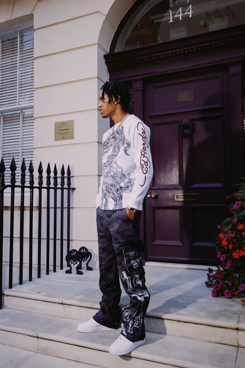 Trapstar x Ed Hardy Connects London to Harlem collab collection capsule drop price nemzzz lookbook bloody dior dragon graphic track suit jacket