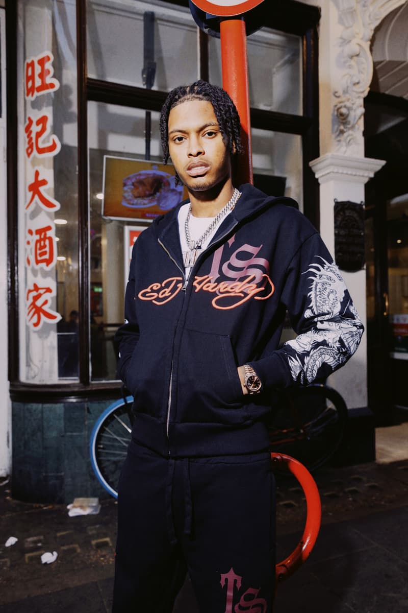 Trapstar x Ed Hardy Connects London to Harlem collab collection capsule drop price nemzzz lookbook bloody dior dragon graphic track suit jacket 