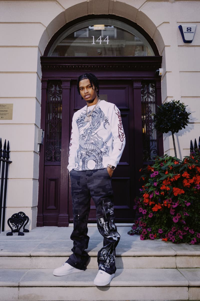 Trapstar x Ed Hardy Connects London to Harlem collab collection capsule drop price nemzzz lookbook bloody dior dragon graphic track suit jacket 