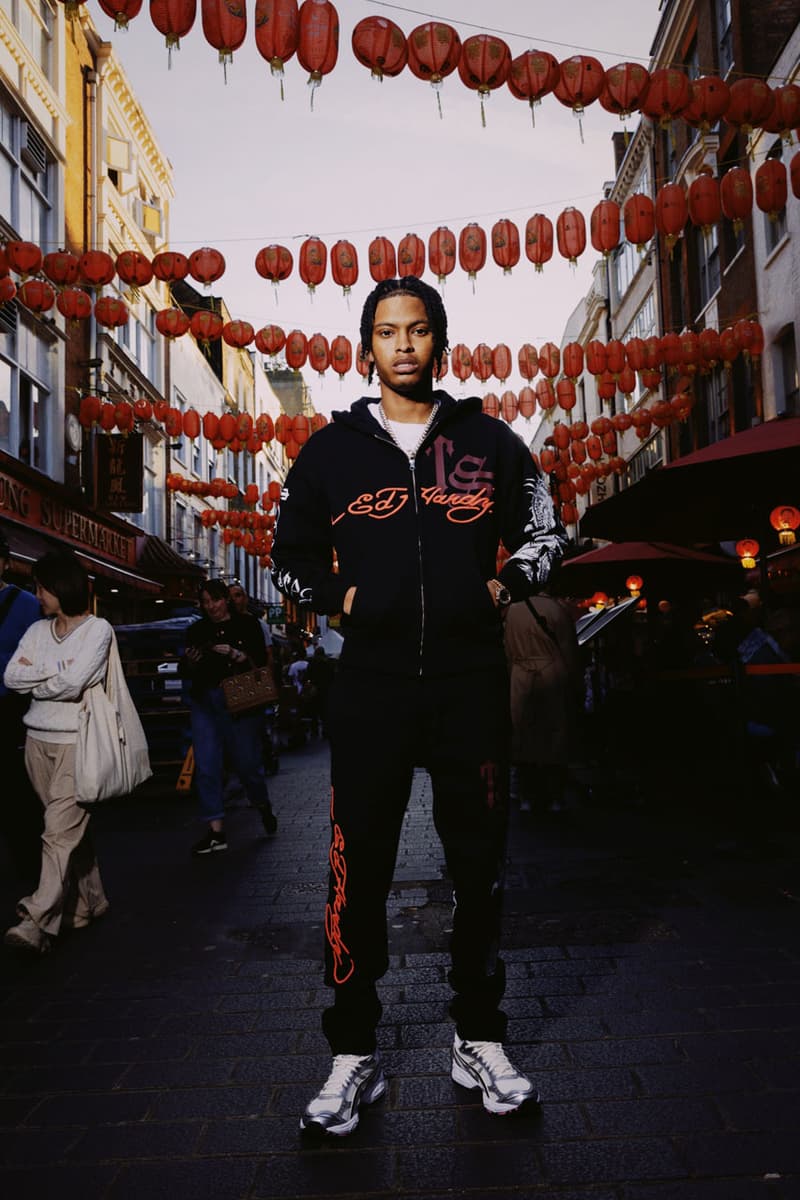 Trapstar x Ed Hardy Connects London to Harlem collab collection capsule drop price nemzzz lookbook bloody dior dragon graphic track suit jacket 