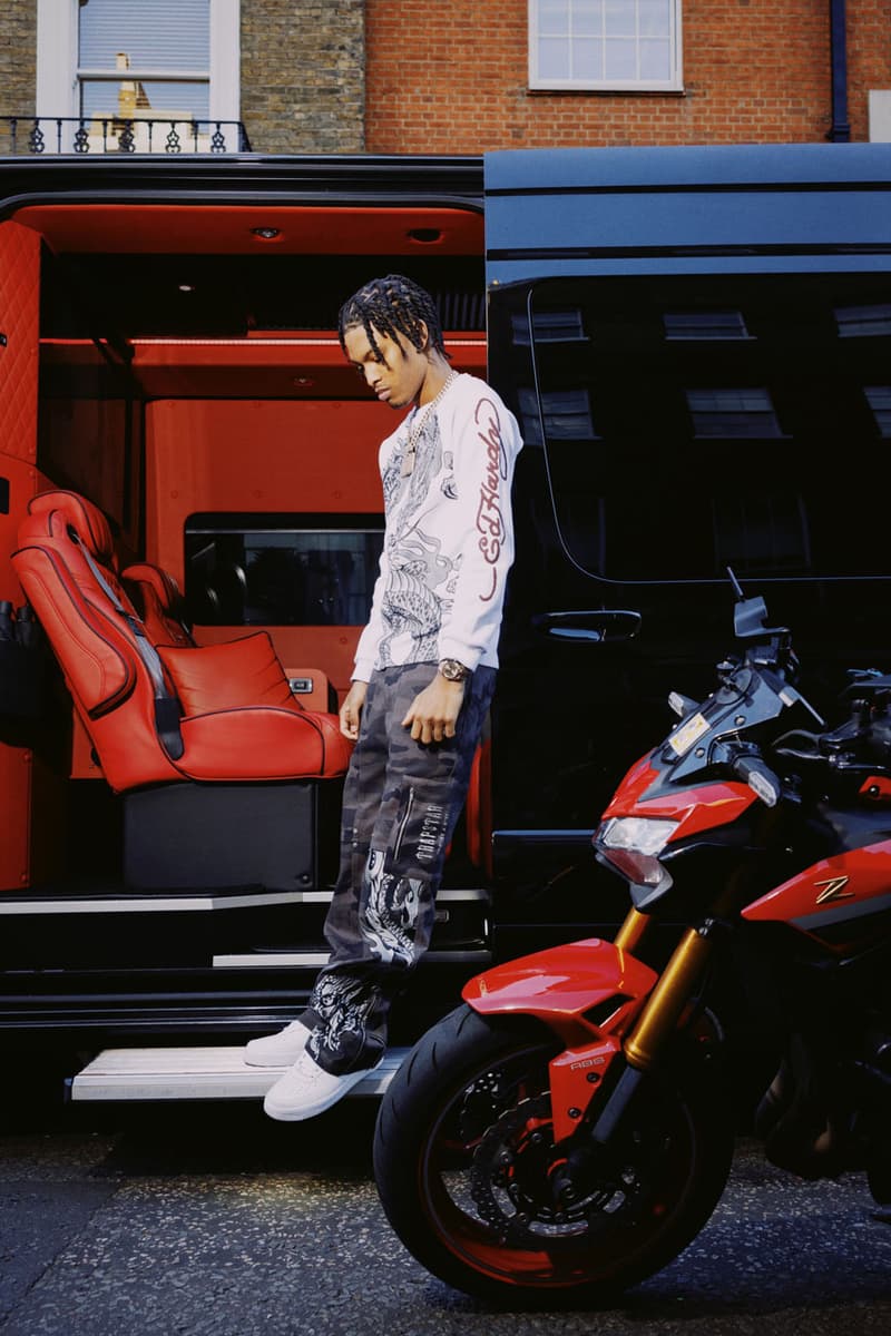 Trapstar x Ed Hardy Connects London to Harlem collab collection capsule drop price nemzzz lookbook bloody dior dragon graphic track suit jacket 