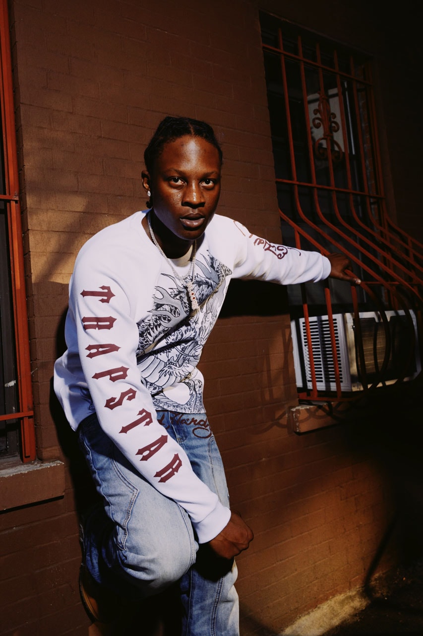 Trapstar x Ed Hardy Connects London to Harlem collab collection capsule drop price nemzzz lookbook bloody dior dragon graphic track suit jacket
