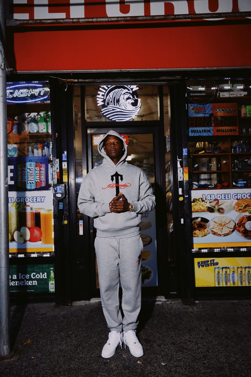 Trapstar x Ed Hardy Connects London to Harlem collab collection capsule drop price nemzzz lookbook bloody dior dragon graphic track suit jacket