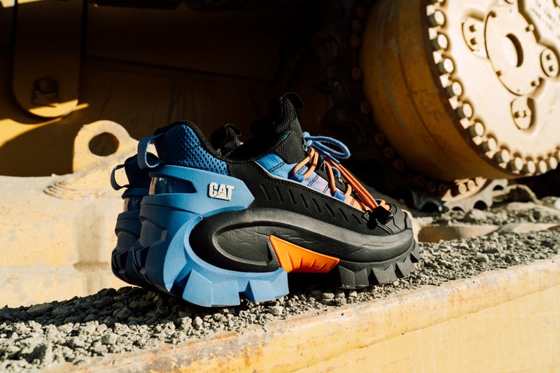 cat footwear sneaker intruder collection winter climate mecha galosh max ignite fragmented future stacked sole rubberized mudguard waterproof 