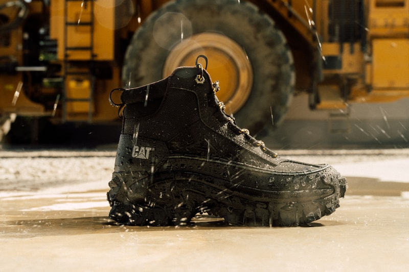 cat footwear sneaker intruder collection winter climate mecha galosh max ignite fragmented future stacked sole rubberized mudguard waterproof 