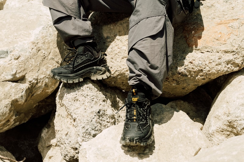 cat footwear sneaker intruder collection winter climate mecha galosh max ignite fragmented future stacked sole rubberized mudguard waterproof 