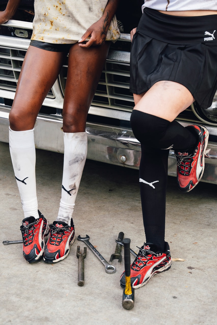 A$AP Rocky x PUMA collaboration mostro 3d sneaker inhale drop price interview exclusive release info drop colorway racing formula 1 f1 driver creative director designer