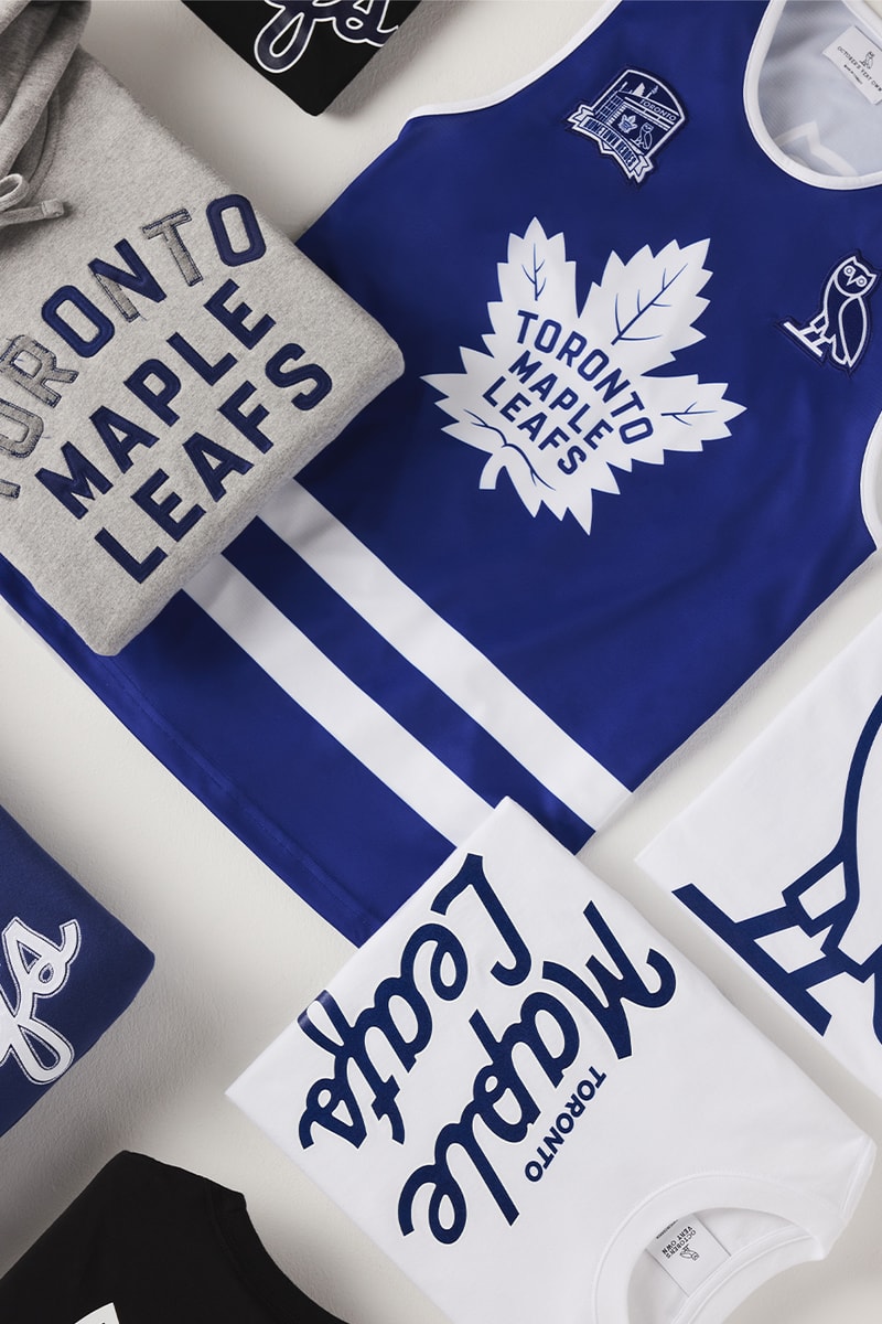 Drake and OVO Celebrate Torontos Hometown Heroes in Latest Drop Release Info toronto maple leafs toronto raptors nba baksetball nhl hockey muggsy bogues morris peterson mats sundin ovo