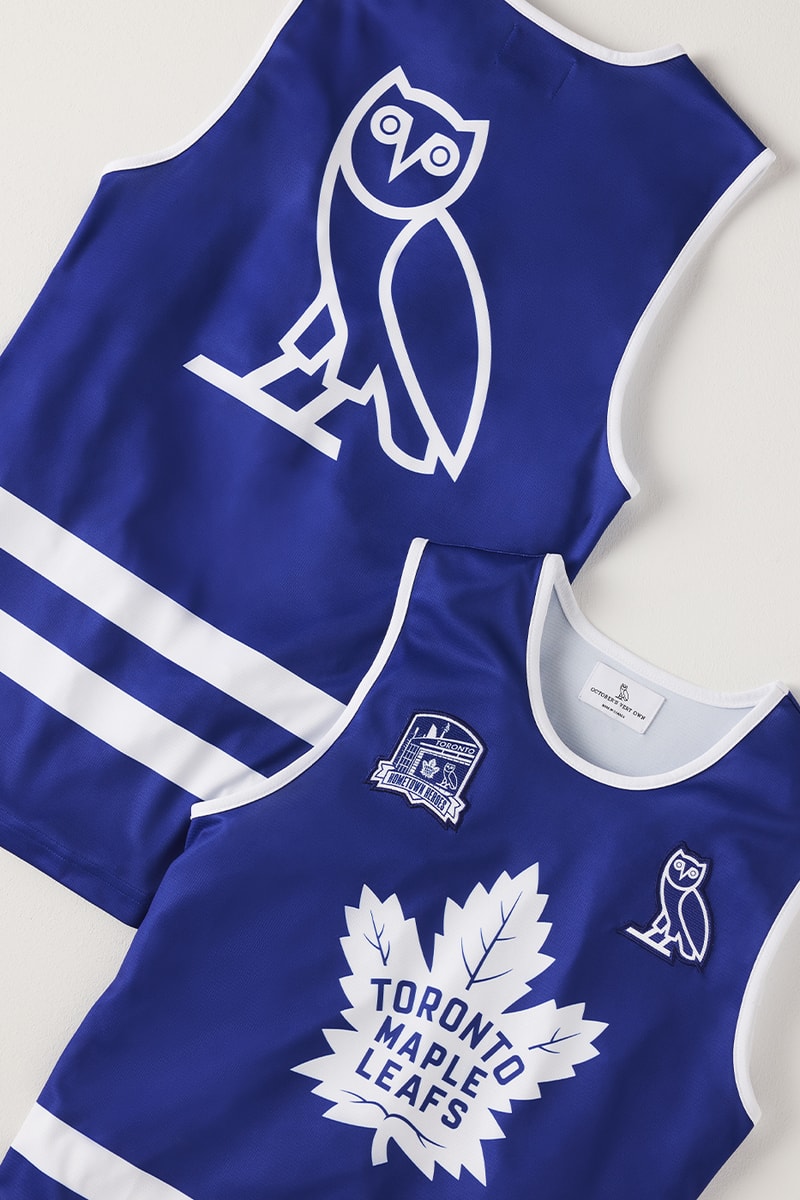 Drake and OVO Celebrate Torontos Hometown Heroes in Latest Drop Release Info toronto maple leafs toronto raptors nba baksetball nhl hockey muggsy bogues morris peterson mats sundin ovo