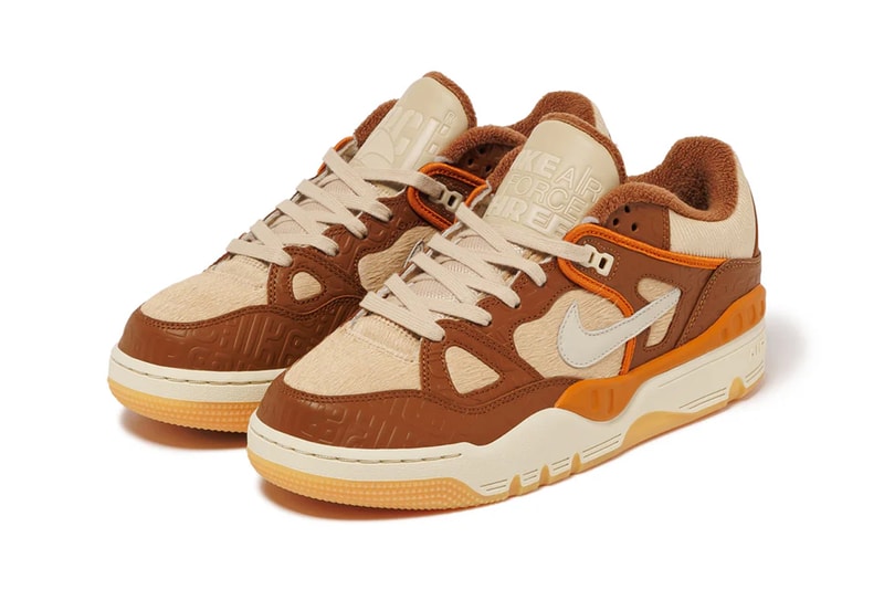 First Look at the Nigo x Nike Air Force 3 Low "Light British Tan" HQ02 Light British Tan/Fossil60-200