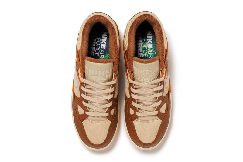 First Look at the Nigo x Nike Air Force 3 Low "Light British Tan" HQ02 Light British Tan/Fossil60-200
