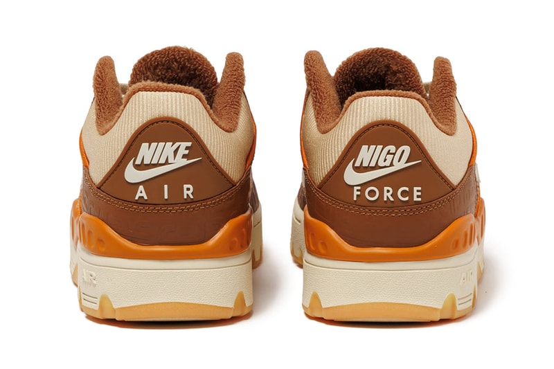 First Look at the Nigo x Nike Air Force 3 Low "Light British Tan" HQ02 Light British Tan/Fossil60-200