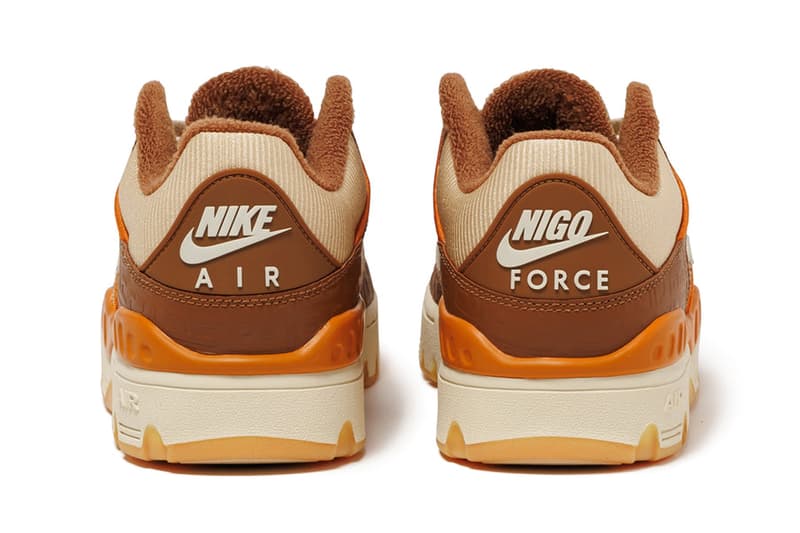 First Look at the Nigo x Nike Air Force 3 Low "Light British Tan" HQ02 Light British Tan/Fossil60-200