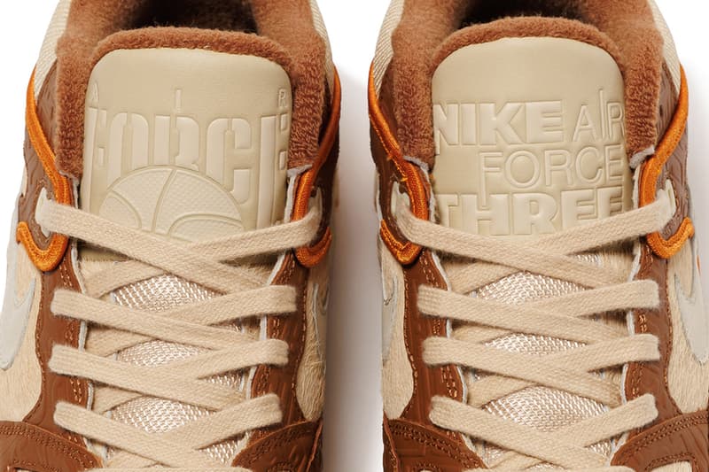 First Look at the Nigo x Nike Air Force 3 Low "Light British Tan" HQ02 Light British Tan/Fossil60-200