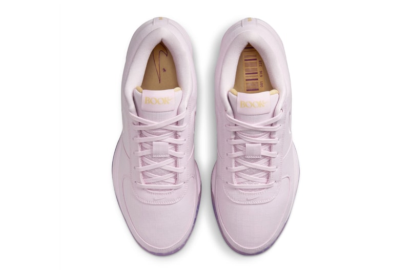 Official Look at the Nike Book 1 "Sunrise" devin booker phoenix suns HJ5351-600 Pink Foam/Playful Pink-Laser Orange release info october 2024 swoosh basketball nba shoes